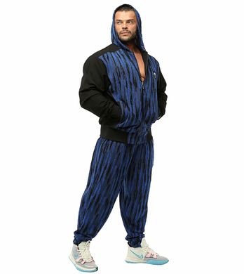 Big Sam, Штани спортивні завужені (Baggy Winter Towel Pants PNT1312) Синій\чорний ( M )