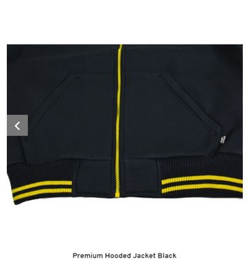 Gorilla Wear, Толстовка Premium Hooded Jacket Blac, черная