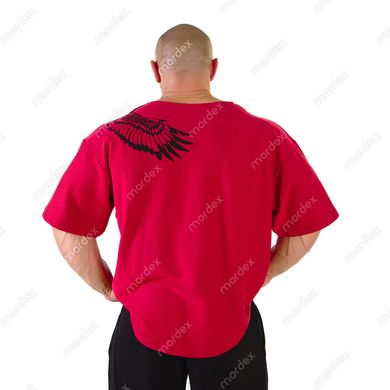 Big Sam, Футболка-Размахайка 3244 Mens Extreme Eagle Design Rag Top Training T-Shirt Червона M