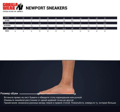 Gorilla Wear, Кроссовки Newport Sneakers Black ( 39 )
