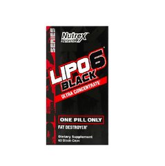 Nutrex Research, Жироспалювач Lipo 6 Black Ultra Concentrate, 60 капсул