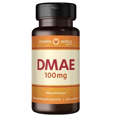 Vitamin World, DMAE антиоксидант, 100 капсул