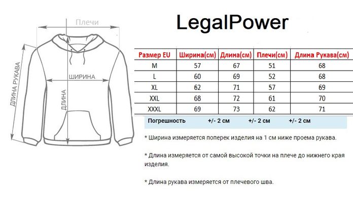 LegalPower, Кофта мужская Otto-Man/Mix LPLimits, черный/синий, Черный/синий, M, Мужской