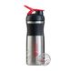 Blender Bottle, Спортивный шейкер BlenderBottle SportMixer Stainless Steel Red, 820 мл