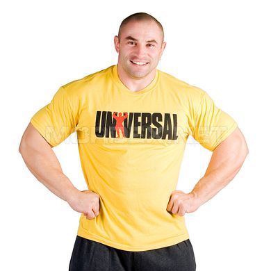 Universal Nutrition, Футболка (Лого Юніверсал 77), Жовта ( M )
