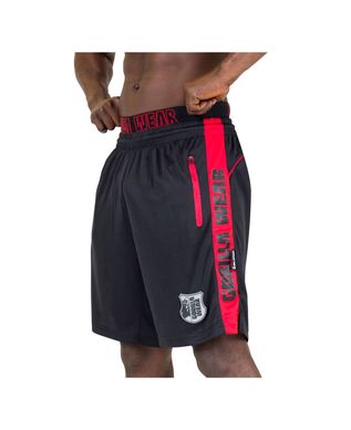 Gorilla Wear, Шорты спортивные Shelby Shorts - Black/Red M