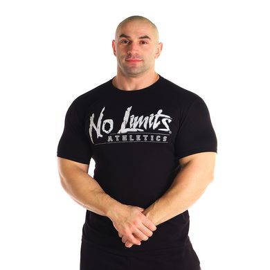 No Limits, Футболка Athlete T-shirt Mens Style Army Black MD6300-1, чорна XL