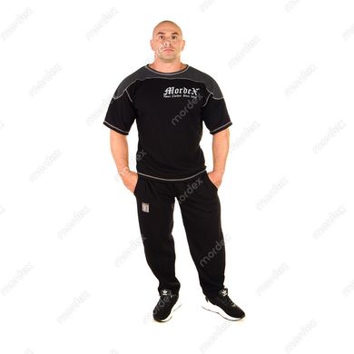 Mordex, Размахайка наружный оверлок Gym Sport Clothes (MD6148-3) черно-серая ( M )