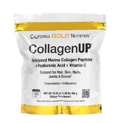 California Gold Nutrition, Риб'ячий колаген CollagenUP Marine Collagen Hyaluronic Acid Vitamin C, 464 грам