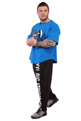 Big Sam, Размахайка Mens Extreme Bodybuilding Rag Top T-Shirt 3209, Синий XXL
