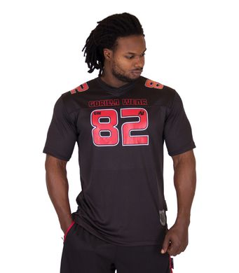 Gorilla Wear, Футболка Fresno T-shirt Black/Red, Черный, XL
