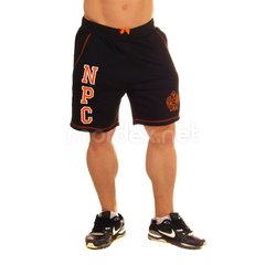 NPC, Шорти спортивні теплі Men's Fleece Shorts, Чорний / Помаранчевий (XXL)