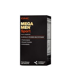 GNC, Вітаміни Mega Men Sport Timed-release 180 таблеток, 180 таблеток