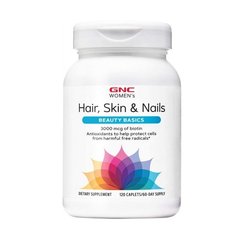 GNC, Витамины для женщин Womens Hair Skin Nails Formula, 120 таблеток, 120 таблеток