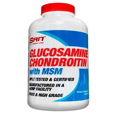 SAN Nutrition, Для суглобів і зв'язок Glucosamine Chondroitin MSM 90 таб
