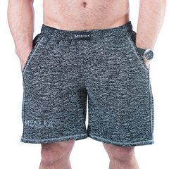 Mordex, Шорты спортивные с накладными карманами ( Bodybuilding Wear ) Черные-Серые ( L )