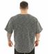 Big Sam, Футболка-Размахайка(Men's Textured Knitted Oversize Rag Top T-shirt BGSM 3323) Серый\Черный ( M )