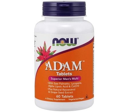 Now Foods, Витамины ADAM Superior Mens Multi, 60 таблеток