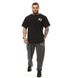 Big Sam, Футболка-Размахайка (Men's Oversize T-shirt 3340-Black&White) Черный ( XL )