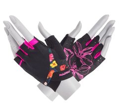 MadMax, Перчатки спортивные женские MFG-770 Flower Power Gloves Black ( XS )