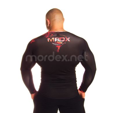 Mordex, Реглан компрессионный MD5741 черный с принтом