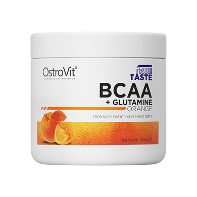 OstroVit, Бцаа BCAA + Glutamine 200 грамм orange