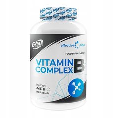 6PAK Nutrition, Вітамін B Complex, 90 таблеток