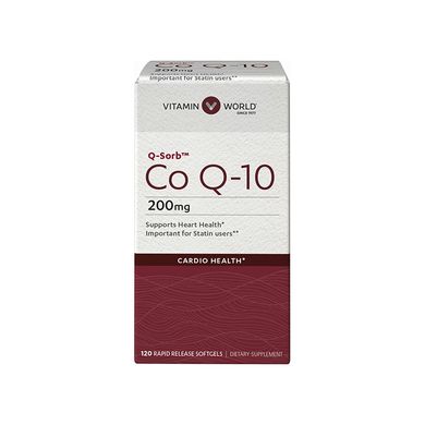 Vitamin World, Коэнзим Co Q-10 200 mg, 120 капсул