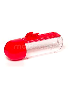 GM Power, Спортивная бутылка с таблетницей Red, 800 мл