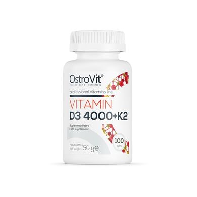 OstroVit, Вітамін D3 4000 + K2, 100 таблеток