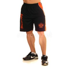 NPC, Шорты спортивные Micro/Polyester Short, Черный/Оранжевый (XXL)