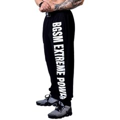Big Sam, Штаны спортивные лёгкие (Baggy Gym Pants BGSM 1272) Bodybuilding Черные ( M )