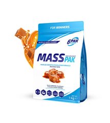 6PAK Nutrition, Гейнер Mass PAK, 1000 грам ( Salty Caramel )