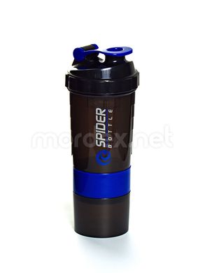 SpiderBottle, Спортивный шейкер Spider Bottle Mini2Go Black/Blue, 650 мл