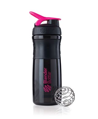 Blender Bottle, Спортивный шейкер-бутылка SportMixer Black/Pink, 820 мл