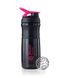 Blender Bottle, Спортивный шейкер-бутылка SportMixer Black/Pink, 820 мл