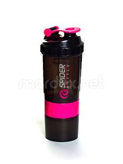 SpiderBottle, Спортивный шейкер Spider Bottle Mini2Go Black/Pink, 650 мл