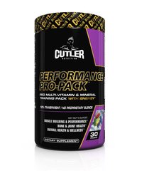 Cutler Nutrition, Витамины Performance Pro-Pack, 30 пакетов