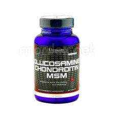 Ultimate Nutrition, Для суставів і зв'язок Glucosamine Chondroitin MSM 90 табл