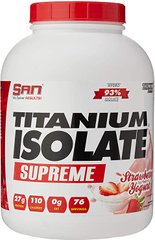 SAN, Протеин Titanium Isolate Supreme 2270 g, Клубничный йогурт, 2284 грамм