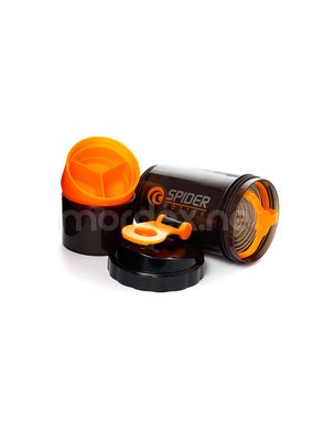 SpiderBottle, Спортивный шейкер Spider Bottle Mini2Go Black/Orange, 650 мл