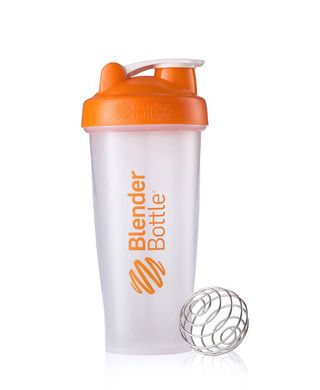 Blender Bottle, Спортивный шейкер Classic Clear/Orange, 820 мл