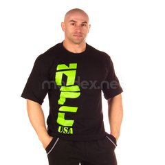 NPC, Футболка для бодибилдинга NPC USA Cotton T-Shirt, черная (XXL)