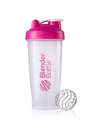 Blender Bottle, Спортивный шейкер Classic Clear/Pink, 820 мл