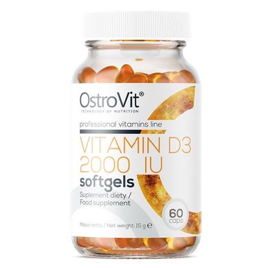 OstroVit, Вітамін Vitamin D3 2000-IU, 60 капсул