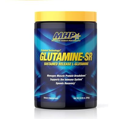 MHP, Глютамин 12-Hour Glutamine-SR, 300 грамм Без Вкуса