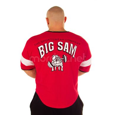 Big Sam, Футболка-Размахайка 2877 T-SHIRT рукав 3/4, Красный M