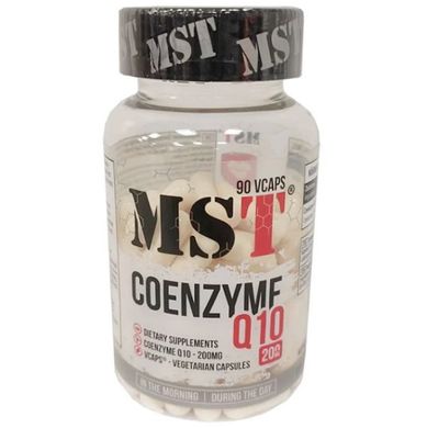 MST Sport Nutrition, Коэнзим Coenzyme Q10 200 mg, 90 капсул, 90 капсул