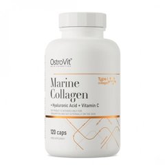 OstroVit, Коллаген Collagen Marine with Hyaluronic Acid and Vitamin C, 120 капсул