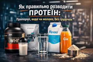 Як правильно розводити протеїн: пропорції, вода чи молоко, без грудочок